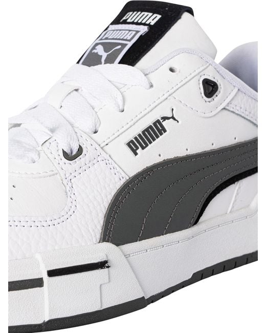 PUMA White Ca Pro Glitch Leather Trainers for men