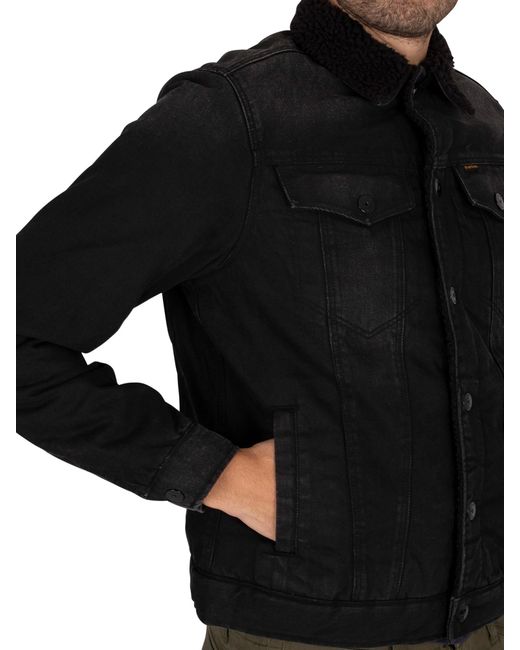G-Star RAW 3301 Slim Sherpa Jacket in Black for Men | Lyst Canada