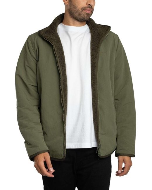 Barbour Green Reversible Fleece Jacket for men