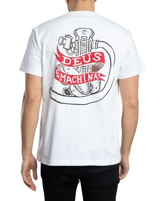 Deus Ex Machina White Jailer Sappy T-shirt for men