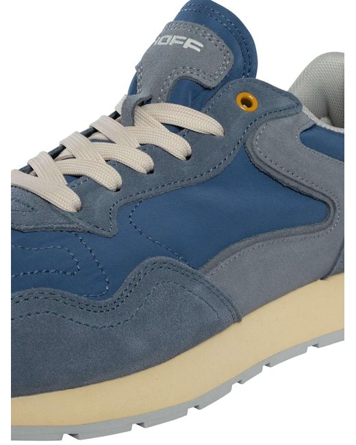 HOFF Blue City Suede Trainers for men