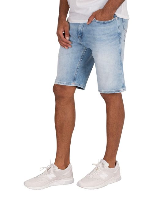 Tommy Hilfiger Scanton Slim Denim Shorts in Blue for Men - Lyst