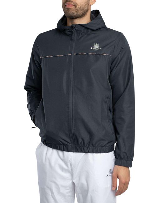 Aquascutum Blue Ripstop Piping Jacket for men