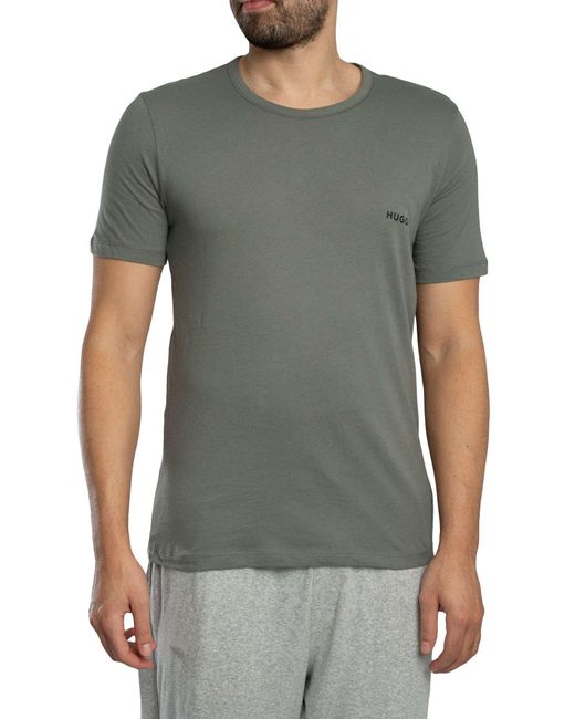 HUGO White 3 Pack Crew Lounge T-shirt for men