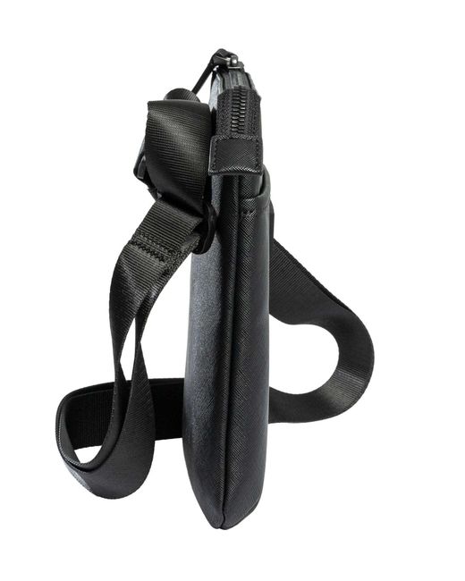 ARMANI EXCHANGE Black Box Logo Crossbody Bag for men