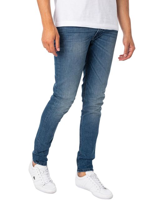 DIESEL Blue Sleenker Skinny Jeans for men