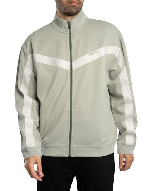 HUGO Gray Darti Track Jacket for men