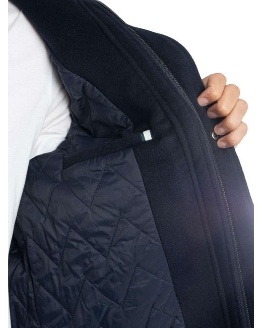 Ted Baker Blue Knowl Funnel Neck Field Jacket for men
