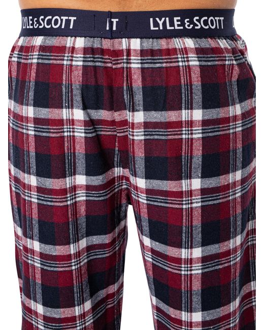 Lyle & Scott Blue Quentin Longsleeved Pyjama Set for men