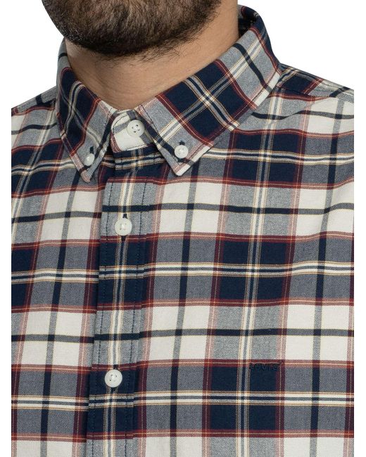 Levi's Gray Authentic Button Down Shirt for men
