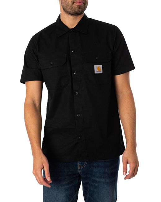 Carhartt Black Masters Short Sleeved Shirt for men