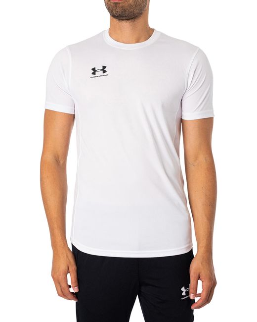 Under Armour White Challenger Training T-shirt for men
