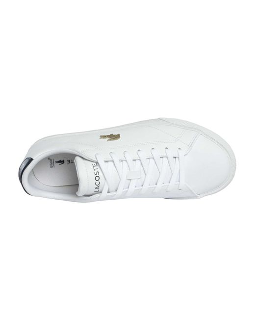 Lacoste White Lerond Set 225 2 Cma Leather Trainers for men