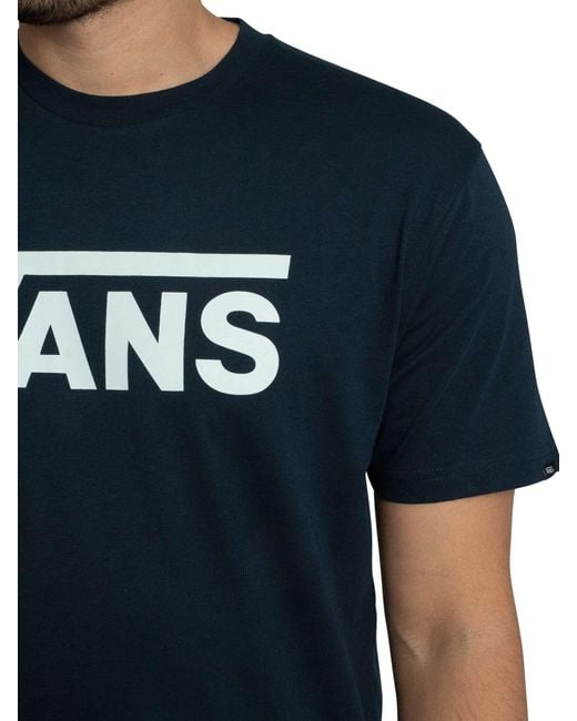 Vans Blue Classic Logo T-shirt for men
