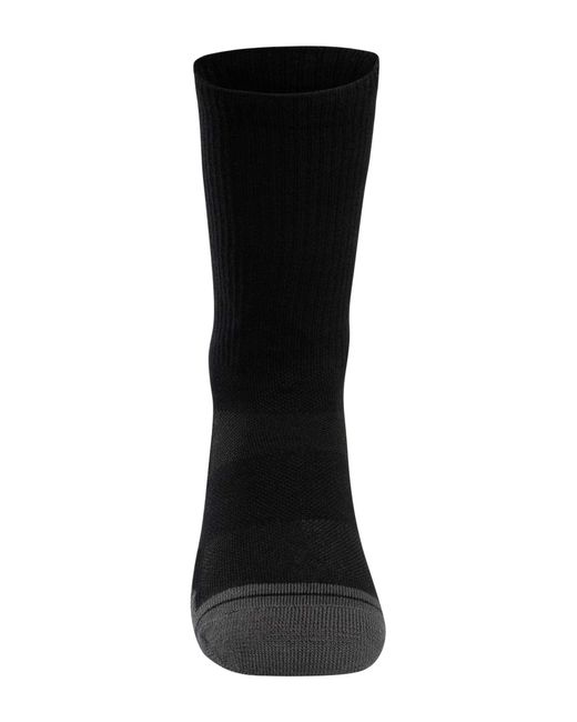 Under Armour Black 3 Pack Performance Tech Crew Socks for men