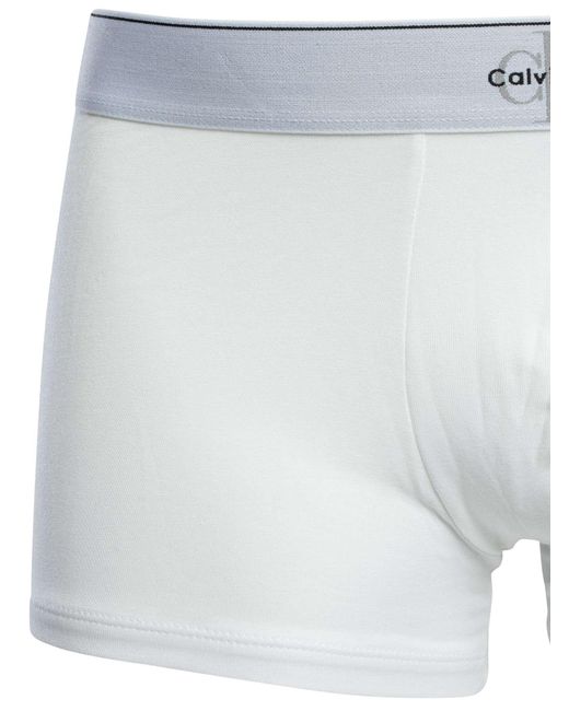 Calvin Klein Black 3 Pack Graphic Monogram Trunks for men