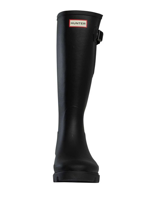 Hunter Black Downpour Field Wellington Boots for men