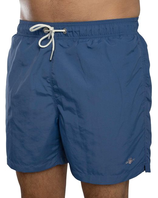 Gant Blue Logo Swim Shorts for men