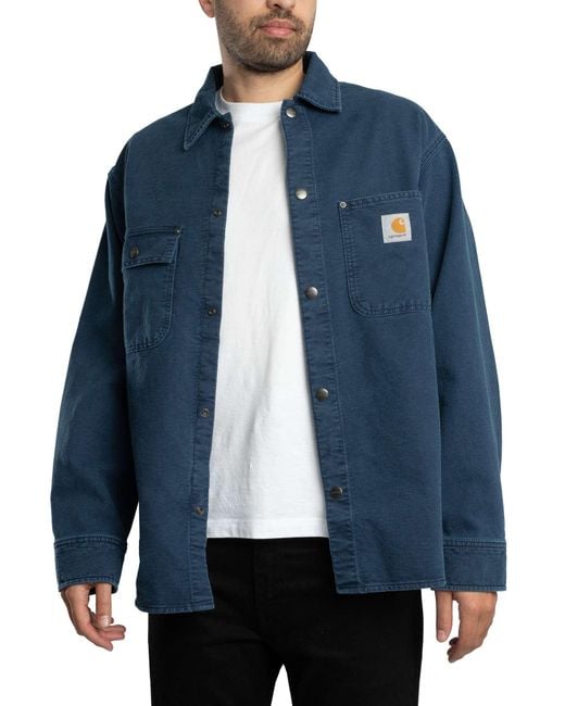 Carhartt Blue Parrish Overshirt for men