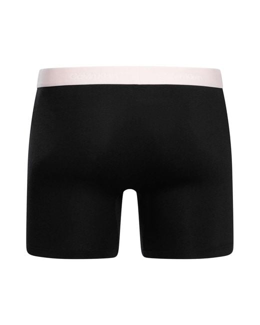 Calvin Klein Black 3 Pack Boxer Briefs for men