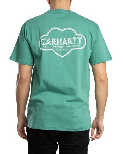 Carhartt Green Cloud Heart T-shirt for men