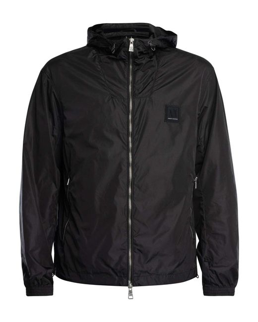 ARMANI EXCHANGE Black Box Logo Jacket for men