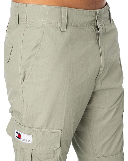 Tommy Hilfiger Green Relaxed Ethan Cargo Trousers for men