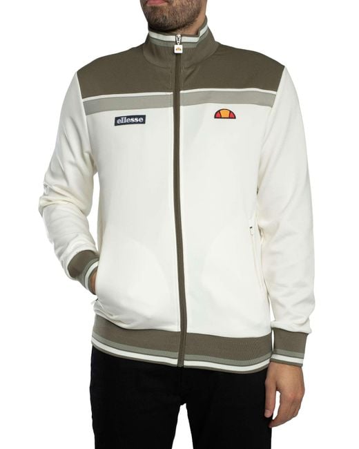 Ellesse White Vignola Track Jacket for men