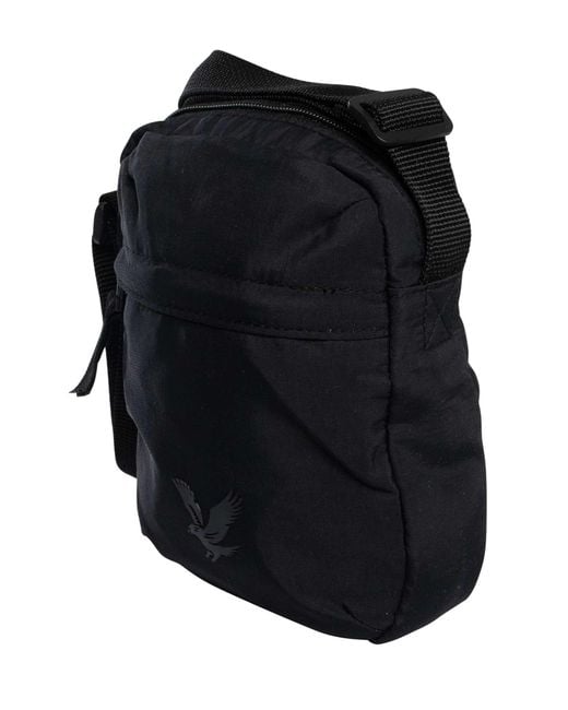 Lyle & Scott Black Cross Body Pouch Bag for men