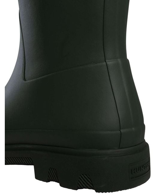 Hunter Green Downpour Short Wellington Boots for men