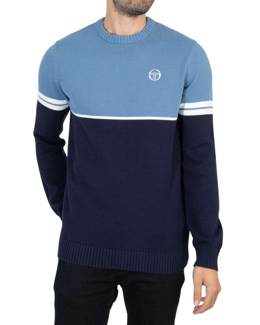 Sergio Tacchini Blue Orion Knitted Jumper for men