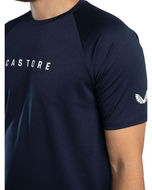 Castore Blue Raglan T-shirt for men