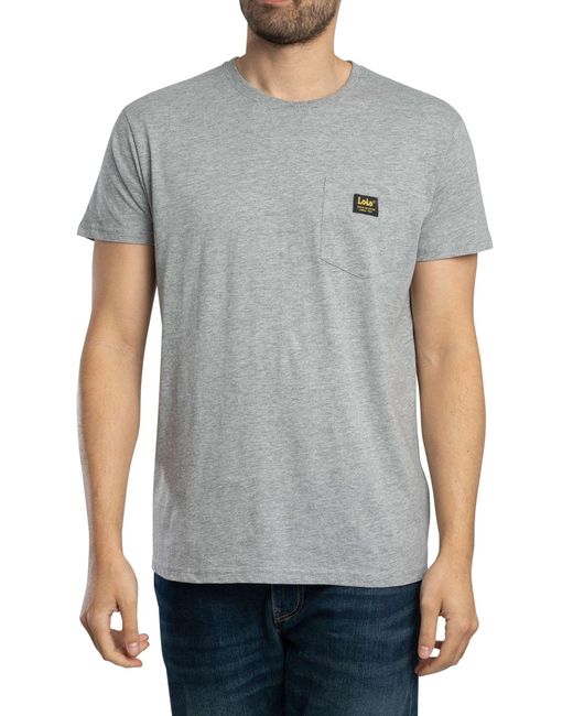 Lois Gray Teco Chest Pocket T-shirt for men