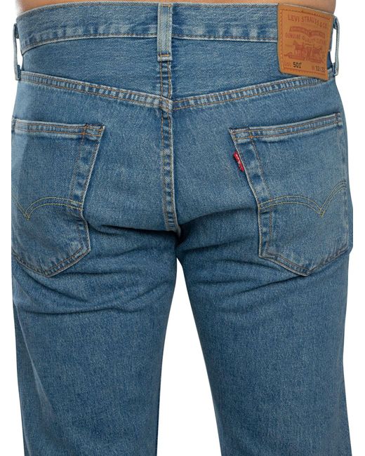 Levi's Blue 501 Original Jeans for men