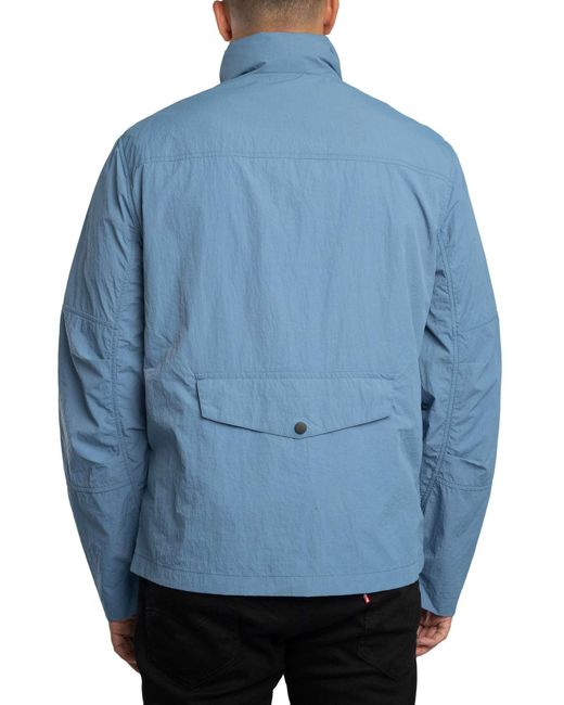 Lyle & Scott Blue Stow Away Jacket for men