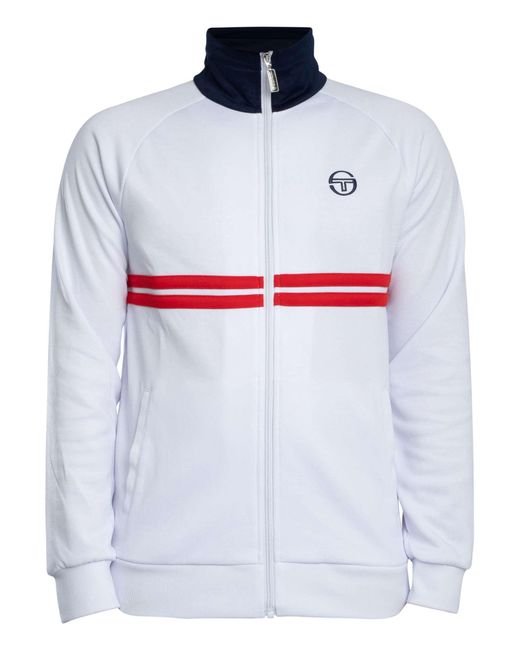 Sergio Tacchini White Dallas Track Jacket for men