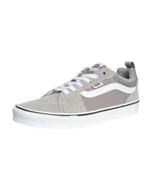 Vans White Filmore Suede Canvas Trainers for men