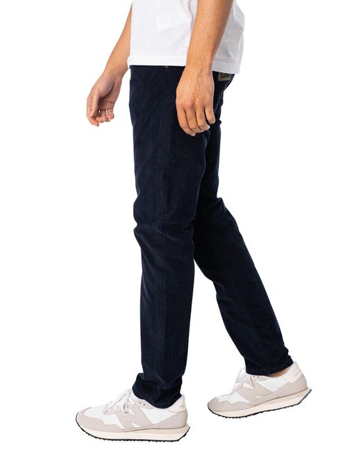 Lois Black Sierra Thin Corduroy Trousers for men