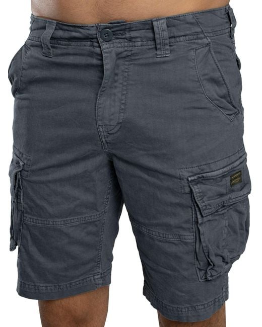 Superdry Blue Core Cargo Shorts for men