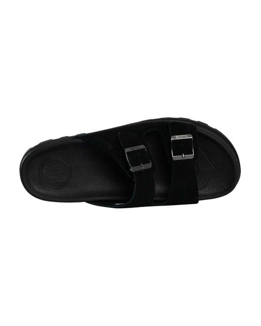 Palladium Black Dunelite Riviera Suede Sandals for men