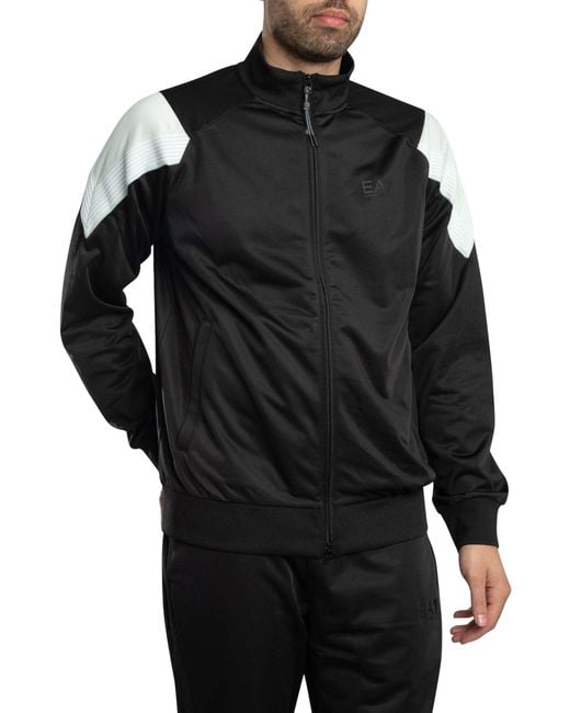 EA7 Black Lines Logo Tracksuit for men