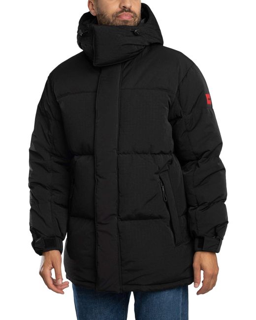 HUGO Black Melmus2541 Puffer Jacket for men