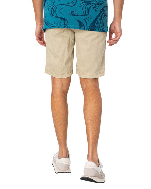 Superdry Blue Vintage International Chino Shorts for men
