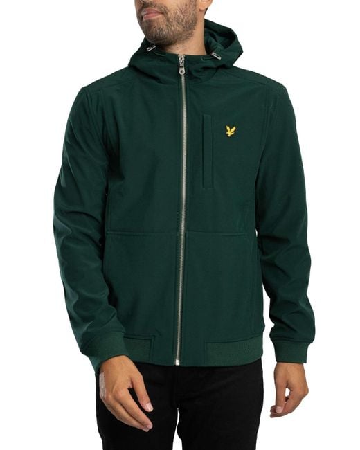Lyle & Scott Green Softshell Jacket for men