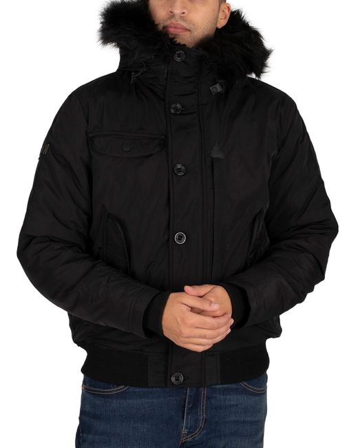 Superdry Chinook Rescue Bomber Jacket in Black for Men - Lyst