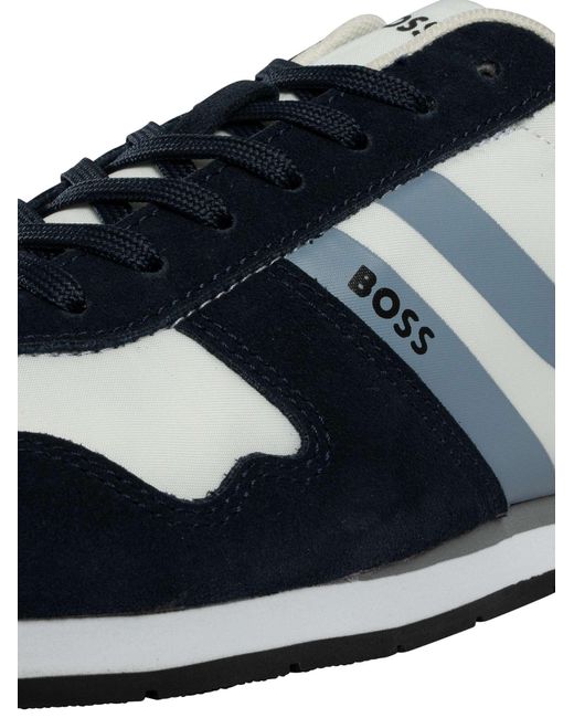 Boss Blue Levon Runn Trainers for men