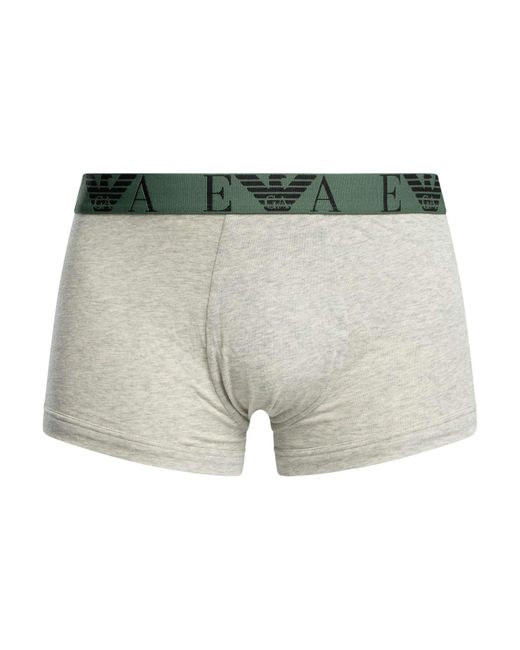 Emporio Armani Green 3 Pack Trunks for men