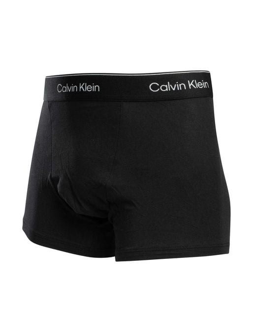 Calvin Klein Black 5 Pack Relaxed Fit Trunks for men