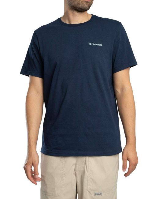 Columbia Blue Csc Logo Back T-shirt for men