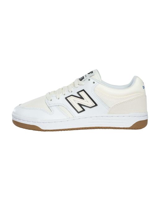 New Balance White 480p Leather Trainers for men